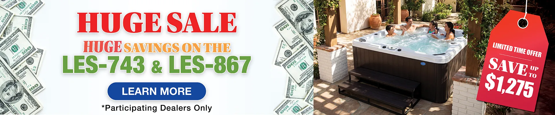 Calspas hot tub being used in a family setting - Tampa